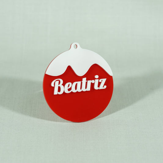 Bola de Natal em Acrílico